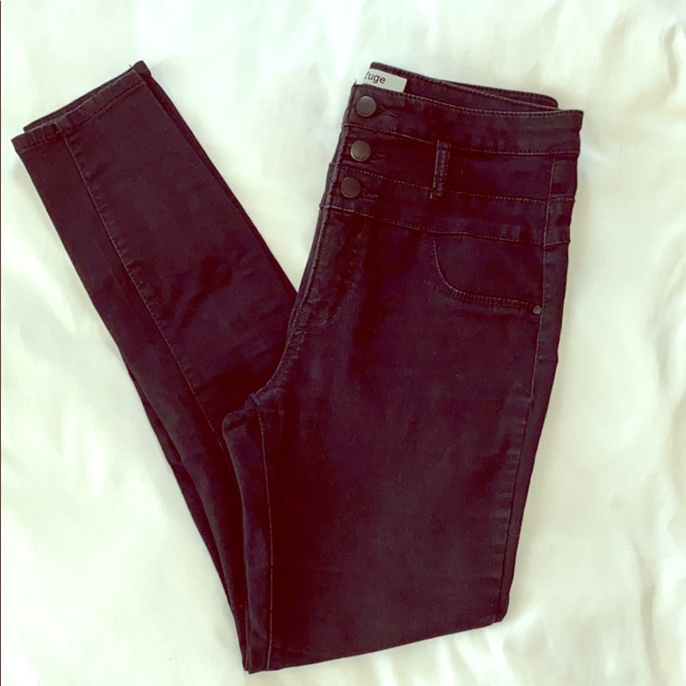 High waist Black jeans
